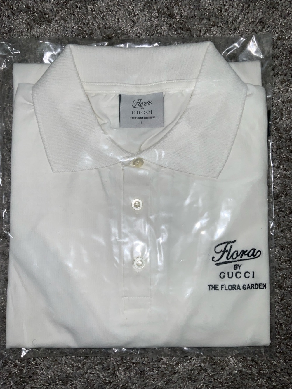 Gucci Men’s Large Short Sleeve Promotional T Shirt White